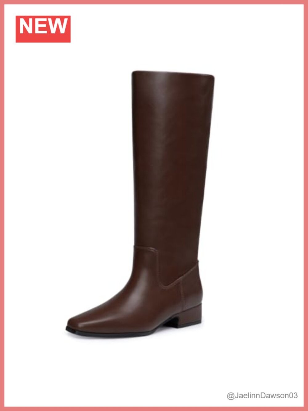 Suede Knee High Boots Women Low Heel Tall Fall Boots Square Toe